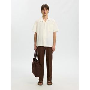 Selected Homme Relaxed Fit Broderie Short Sleeve Shirt